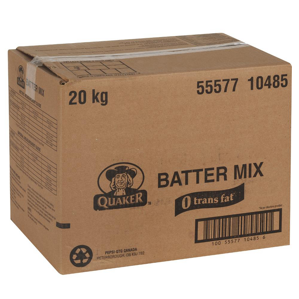 Quaker 0 Trans Fat Batter Mix, 20 Kg