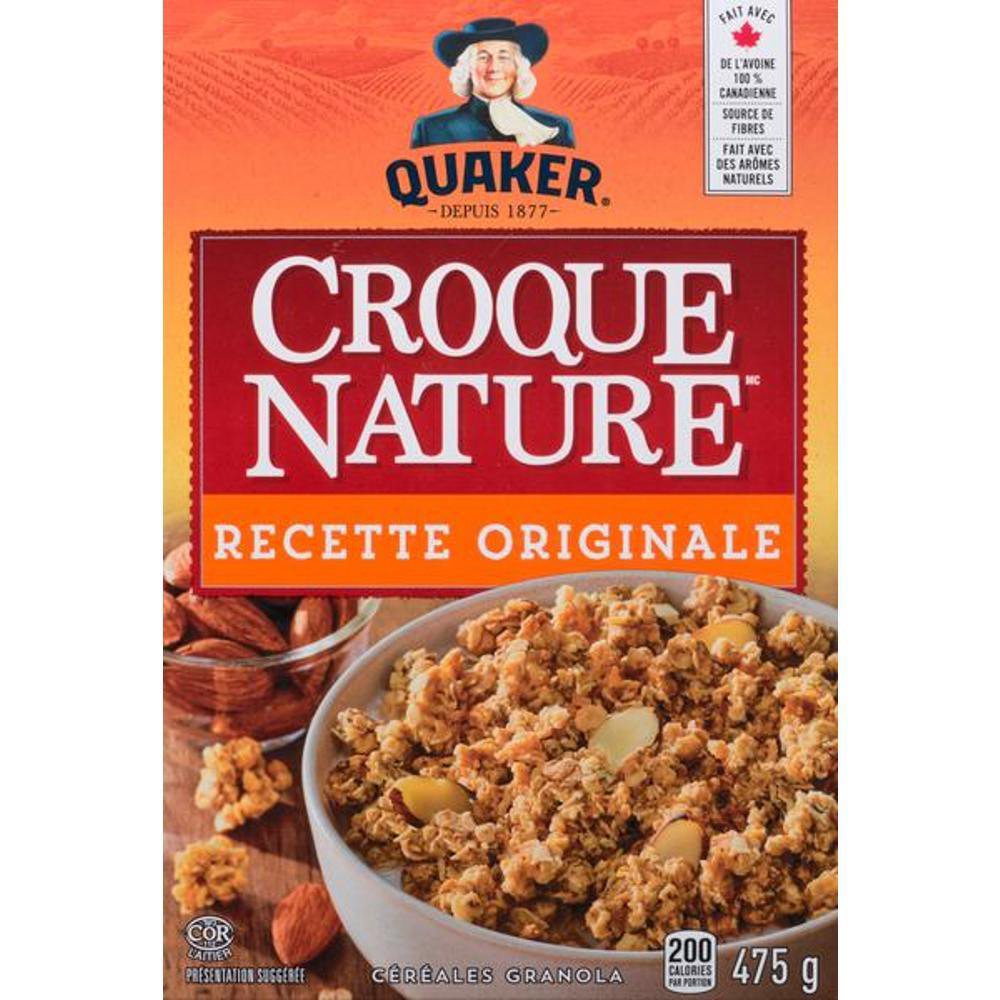 Quaker Regular Harvest Crunch Granola Cereal, 475 G -- 16 Per Case