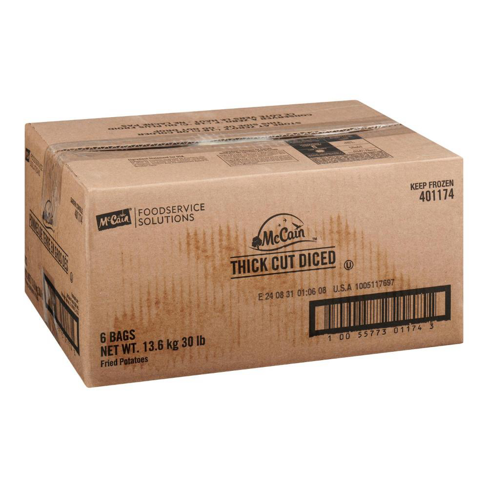 Mccain Pommes De Terre Frites En Dés Épais, 2,27 Kg -- 6 Par Caisse
