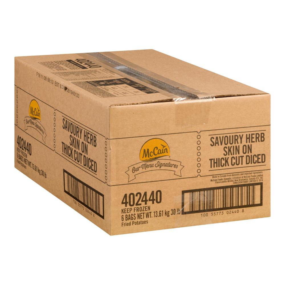 Mccain Savoury Seasoned Skin On Hashbrown Cubes, 2.27 Kg -- 6 Per Case