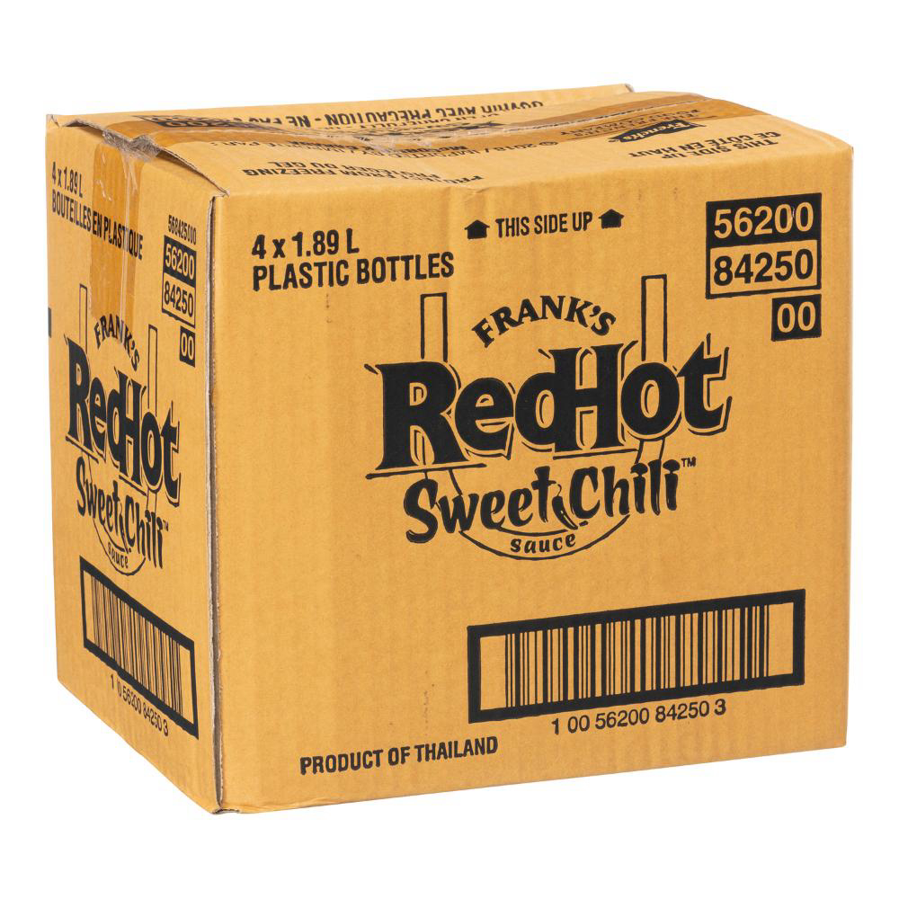 Frank's Redhot Sauce Chili Douce, 1,89 L -- 4 Par Boîte