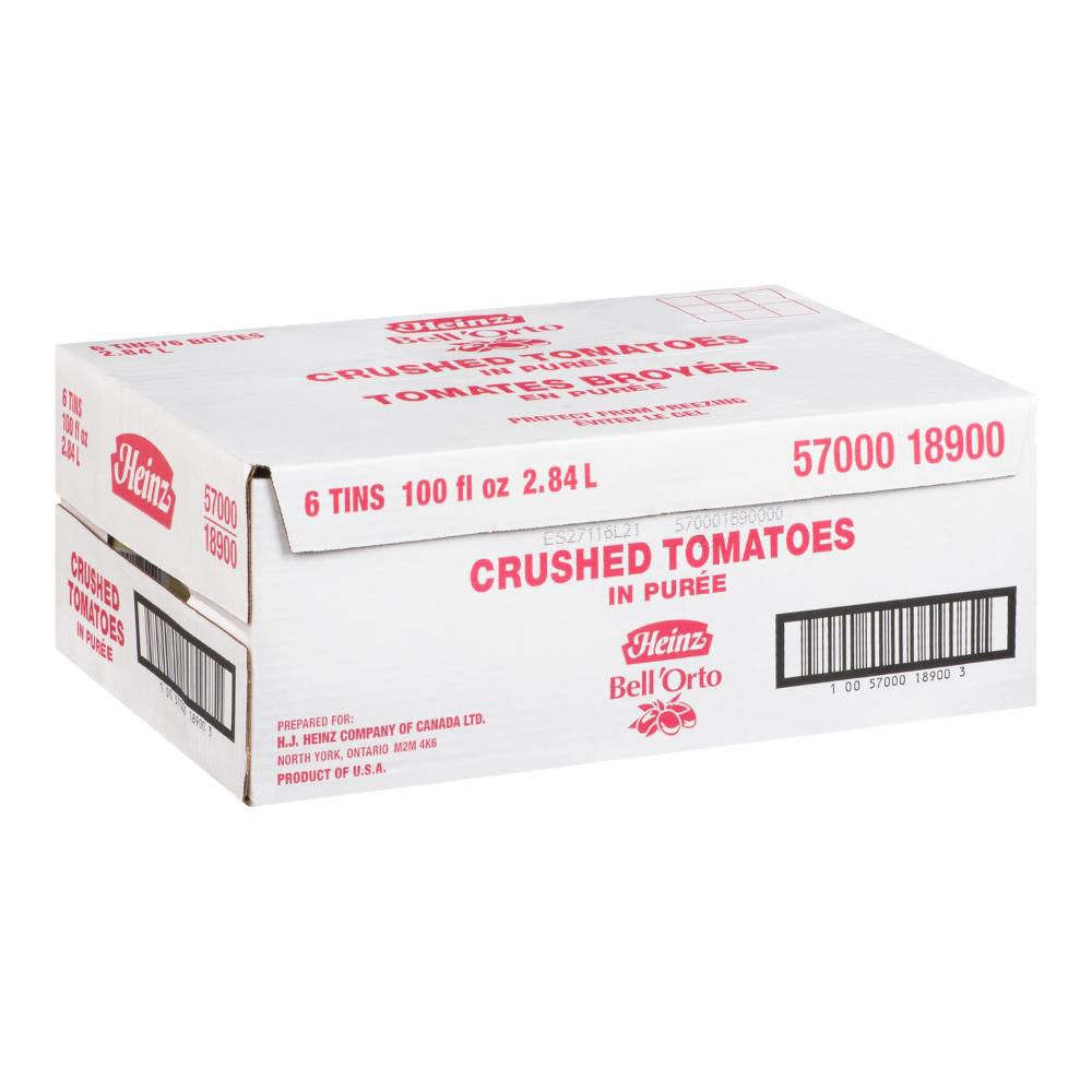 Bell'orto Tomates Concassées, 2,84 L -- 6 Par Caisse