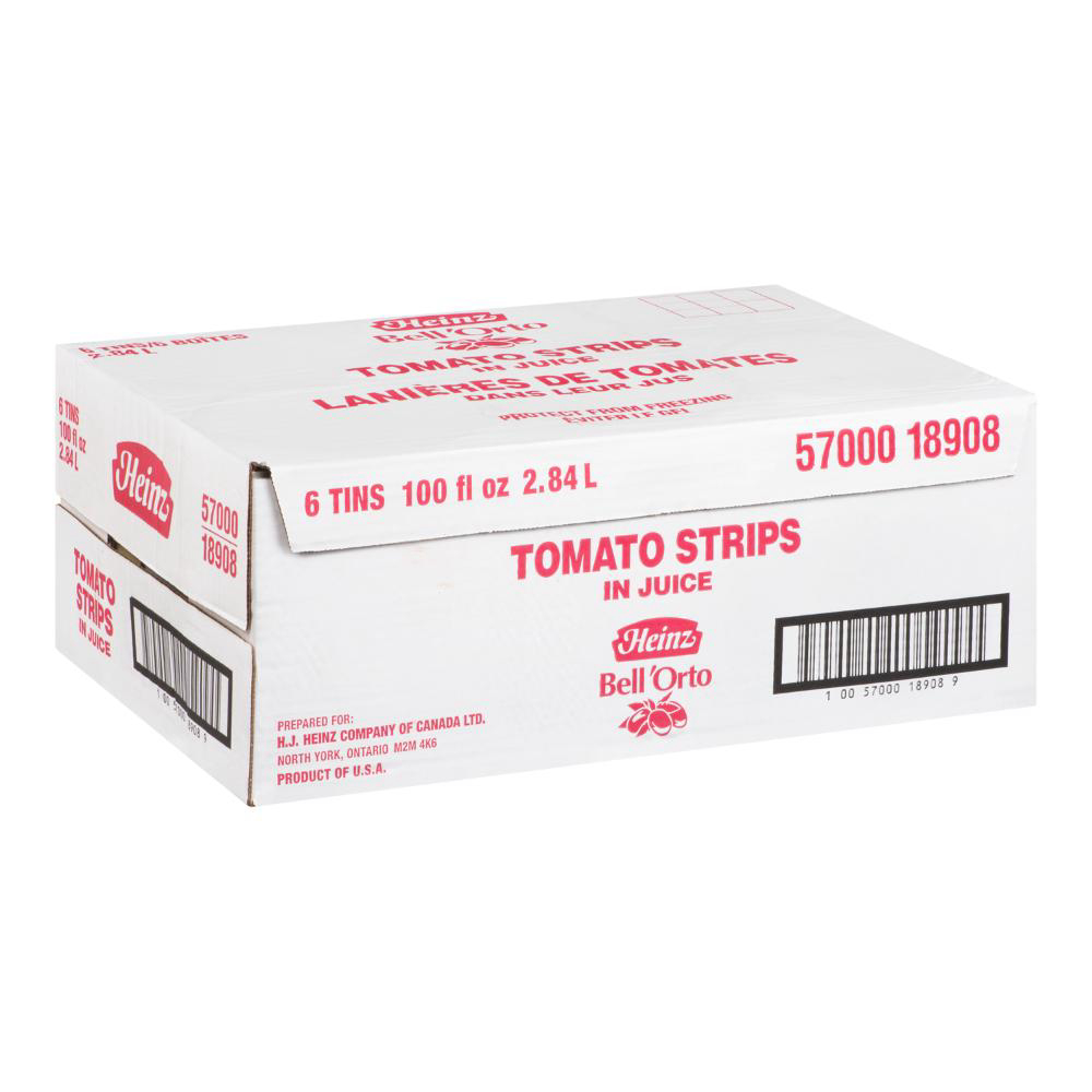 Bell'orto Lanières De Tomates, 2,84 L -- 6 Par Caisse