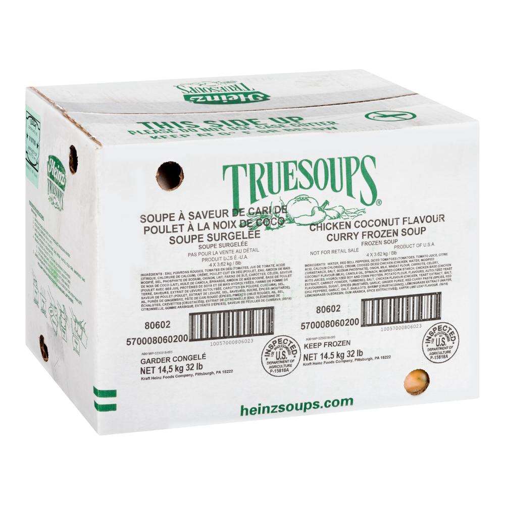 True Soups Chicken Curry Coconut Soup, 3.63 Kg -- 4 Per Case