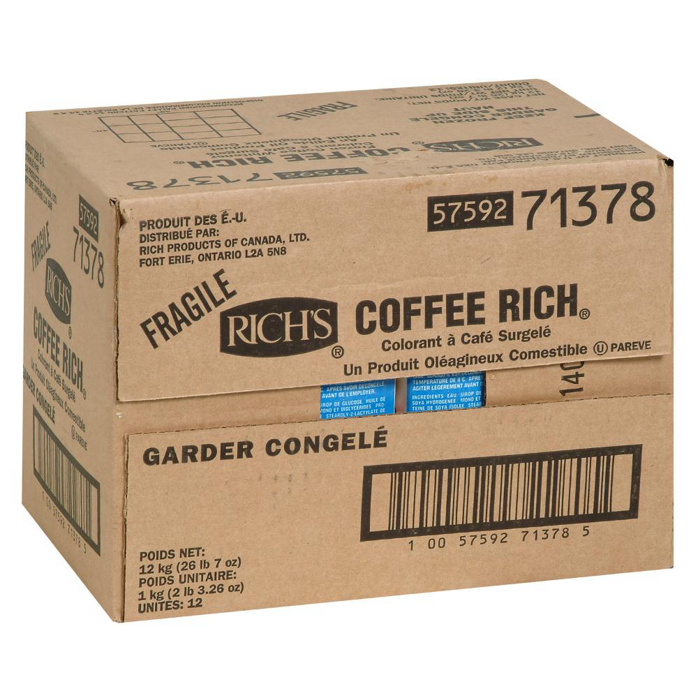 Coffee Rich Coffee Creamer, 1 Kg -- 12 Per Case