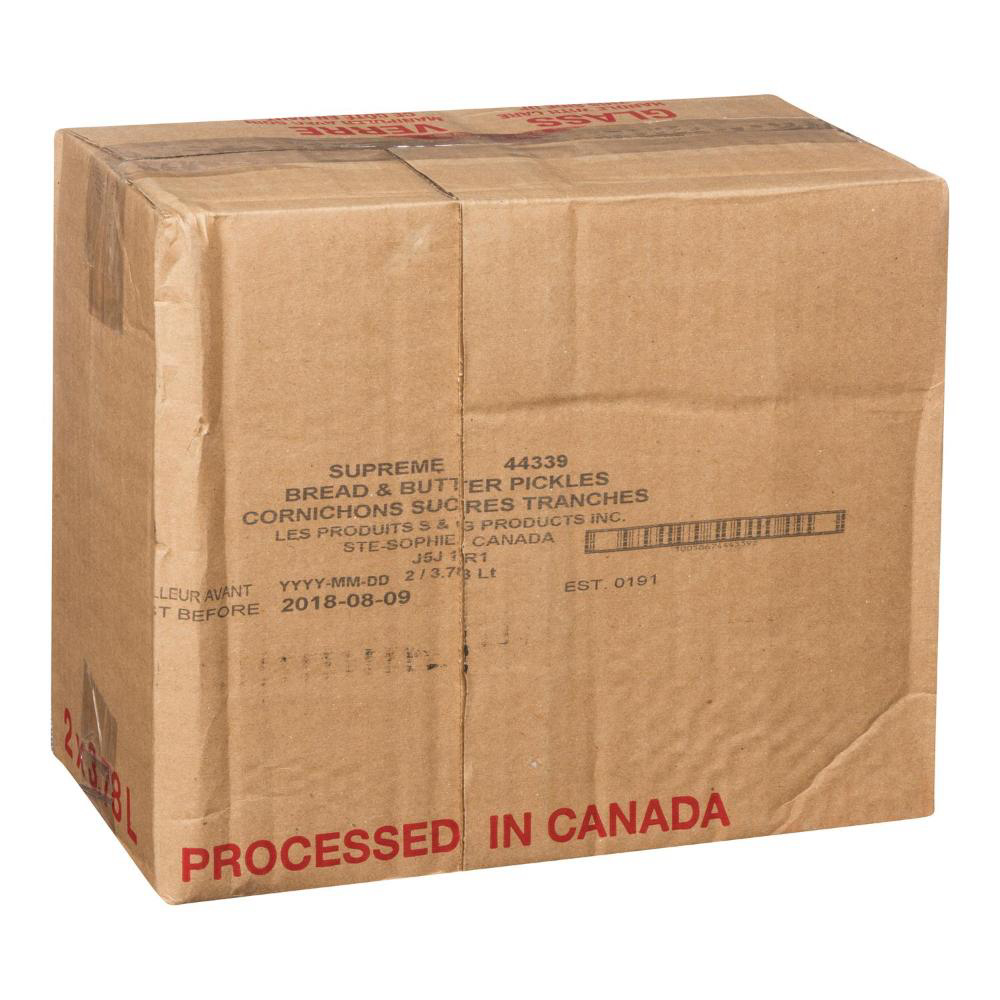 Supreme Sweet Sliced Pickles, 3.78 L -- 2 Per Case