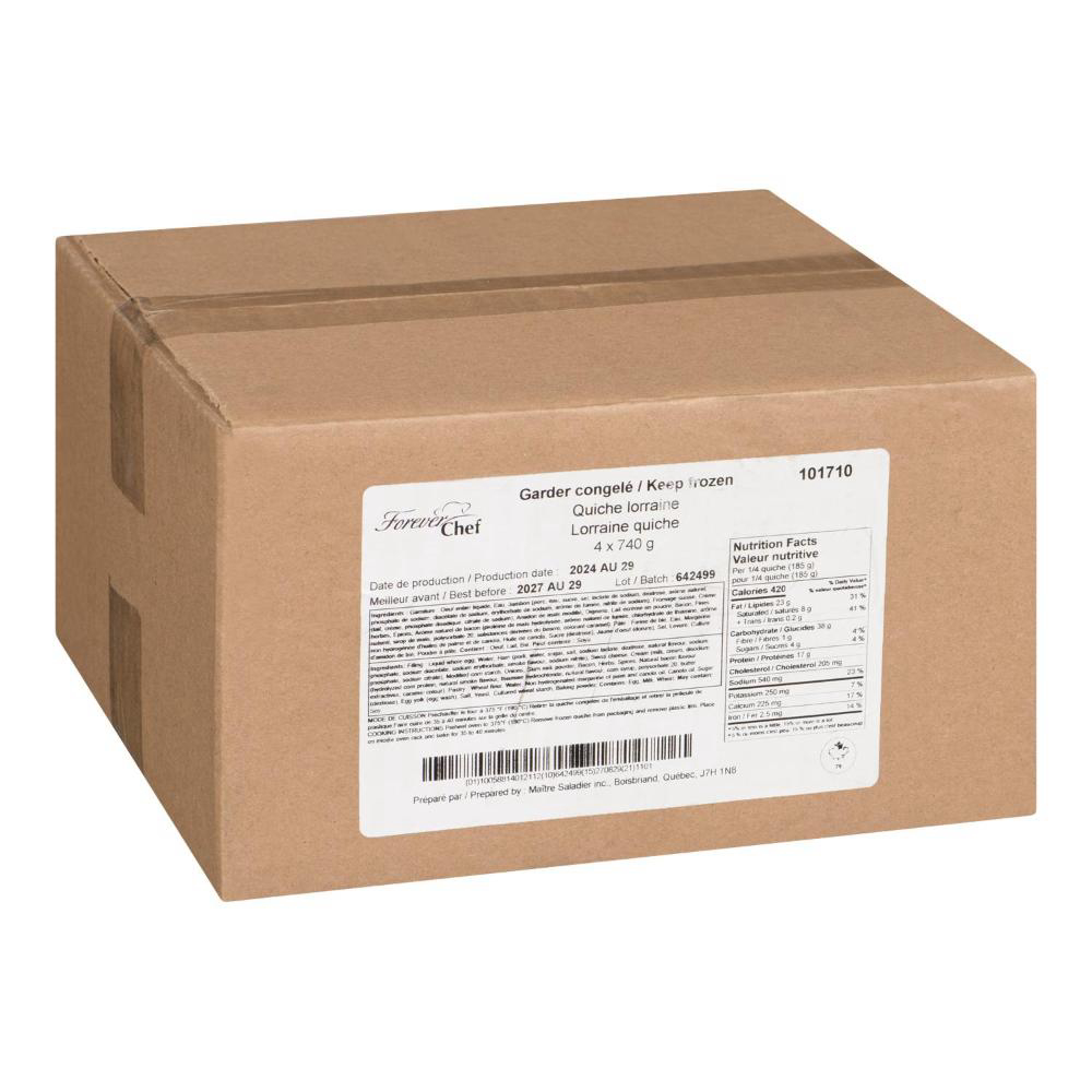 Forever Chef 9 In Lorraine Quiche, 740 G -- 4 Per Case