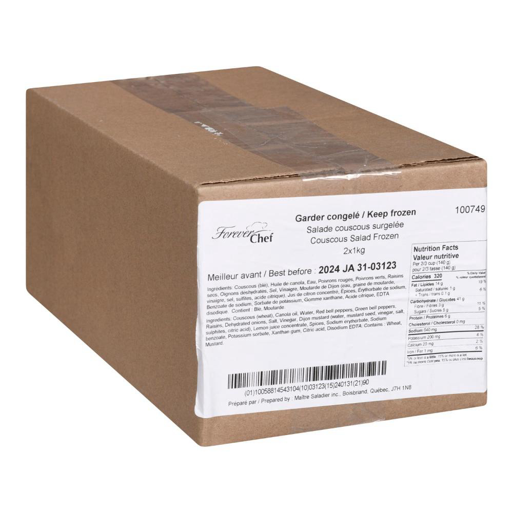 Forever Chef Vegetable Couscous Salad, 1 Kg -- 2 Per Case