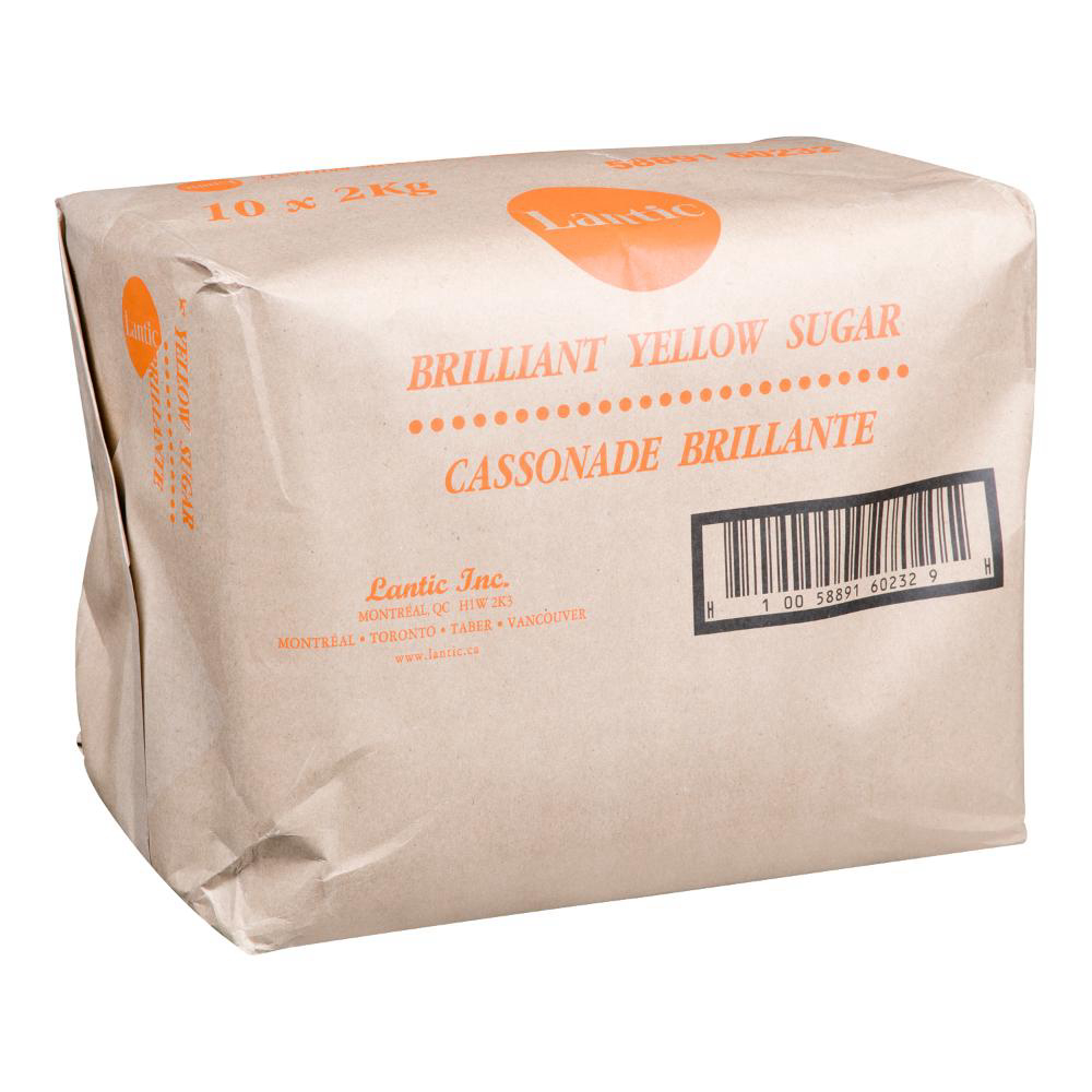 Lantic Natural Brilliant Yellow Sugar, 2 Kg -- 10 Per Case