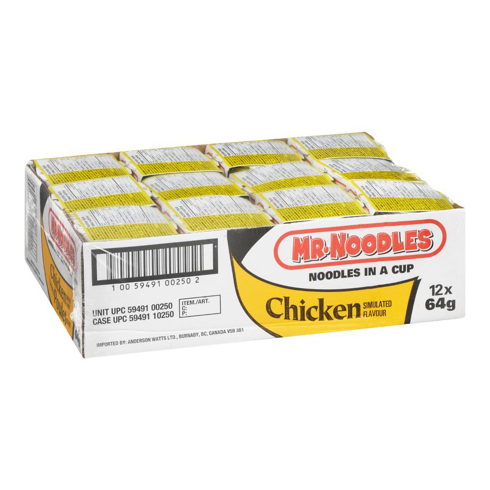 Mr. Noodles Chicken Noodle Soup Cup, 64 G -- 12 Per Case