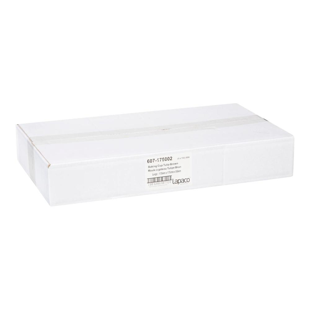 Lapaco 175 Mm Brown Large Tulip Baking Cup, 150 Count -- 6 Per Case