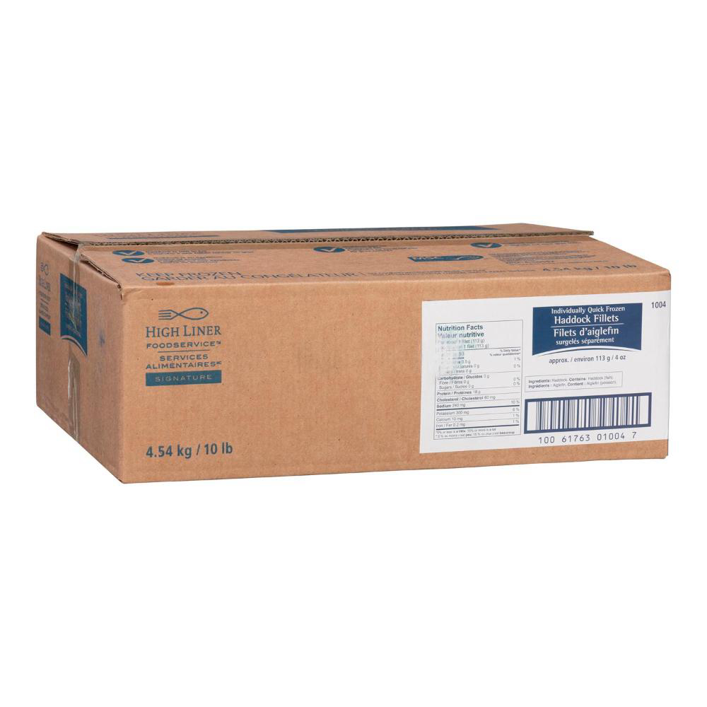 High Liner 4 Oz Iqf Haddock Fillet, 4.54 Kg