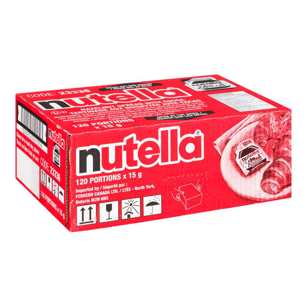 Nutella Chocolate Hazelnut Spread, 15 G -- 120 Per Case