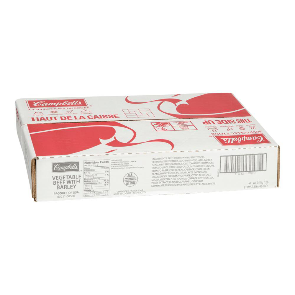Campbell's Homestyle Vegetable Beef With Barley Soup, 1.81 Kg -- 3 Per Case