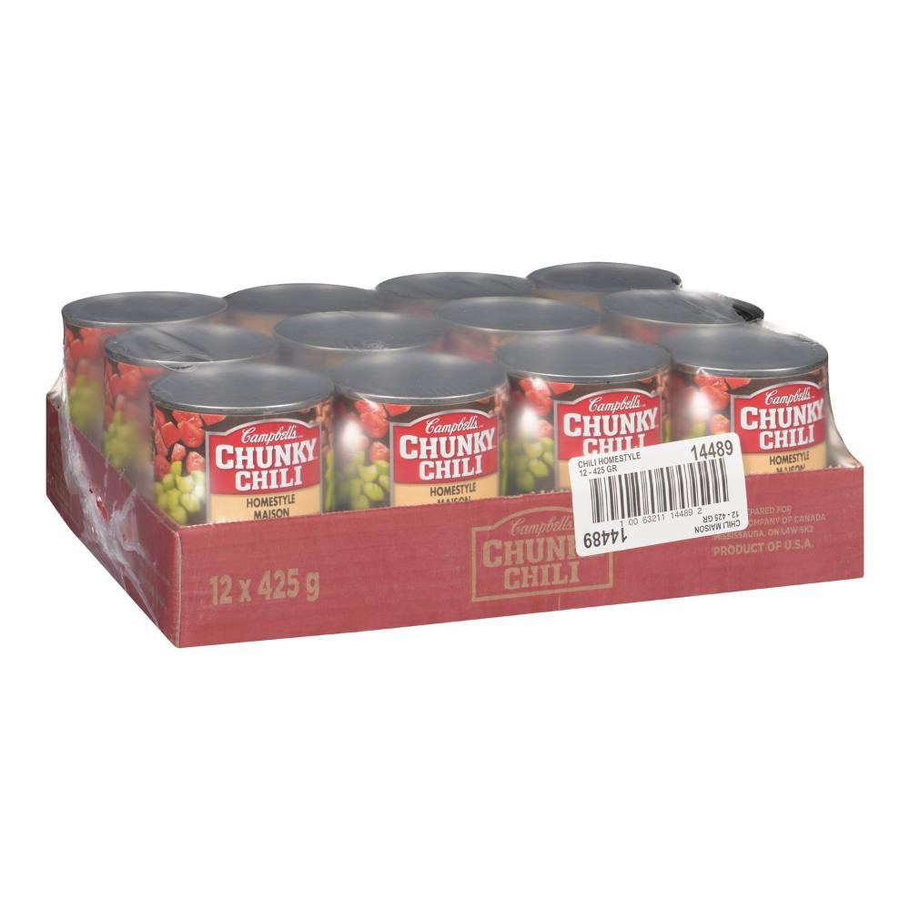 Campbell's Chunky Homestyle Chili Soup, 425 G -- 12 Per Case