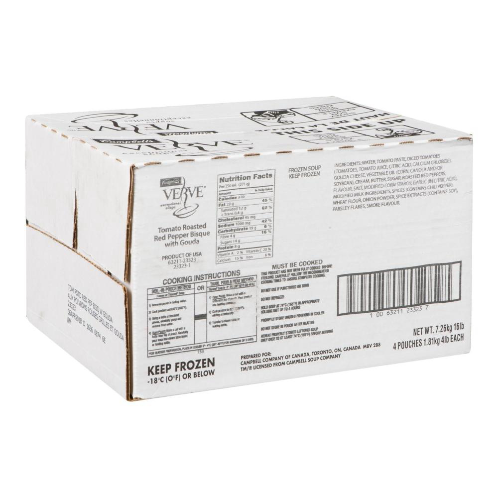 Verve Tomato/pepper Roast/gouda Bisque Soup, 1.81 Kg -- 4 Per Case