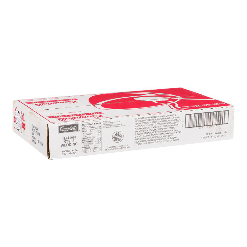 Campbell's Soupe De Mariage Italienne Signature, 1,81 Kg -- 3 Par Boîte
