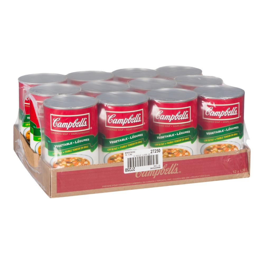 Campbell's Soupe Minestrone Aux Légumes Classique, 1,36 L -- 12 Par Boîte