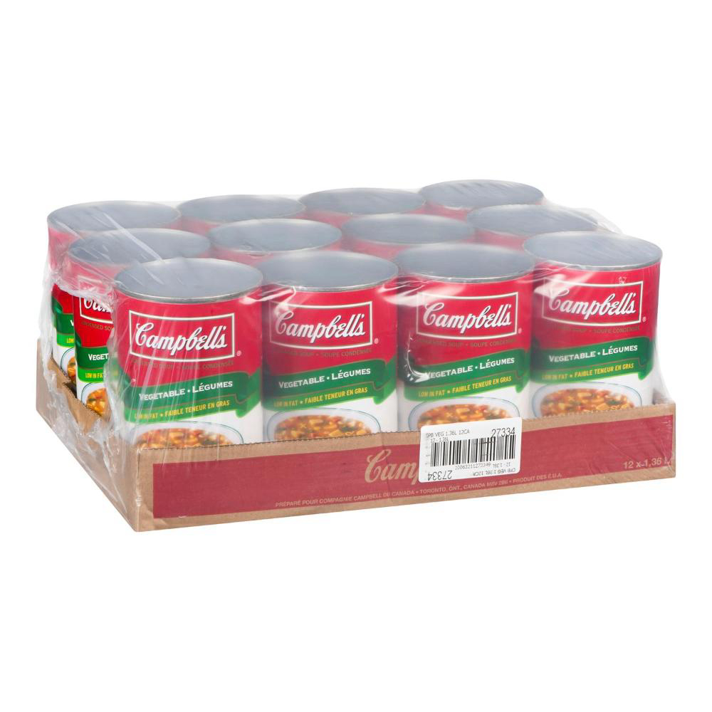 Campbell's Bouillon De Bœuf Classique Avec Soupe Aux Légumes, 1,36 L -- 12 Par Caisse