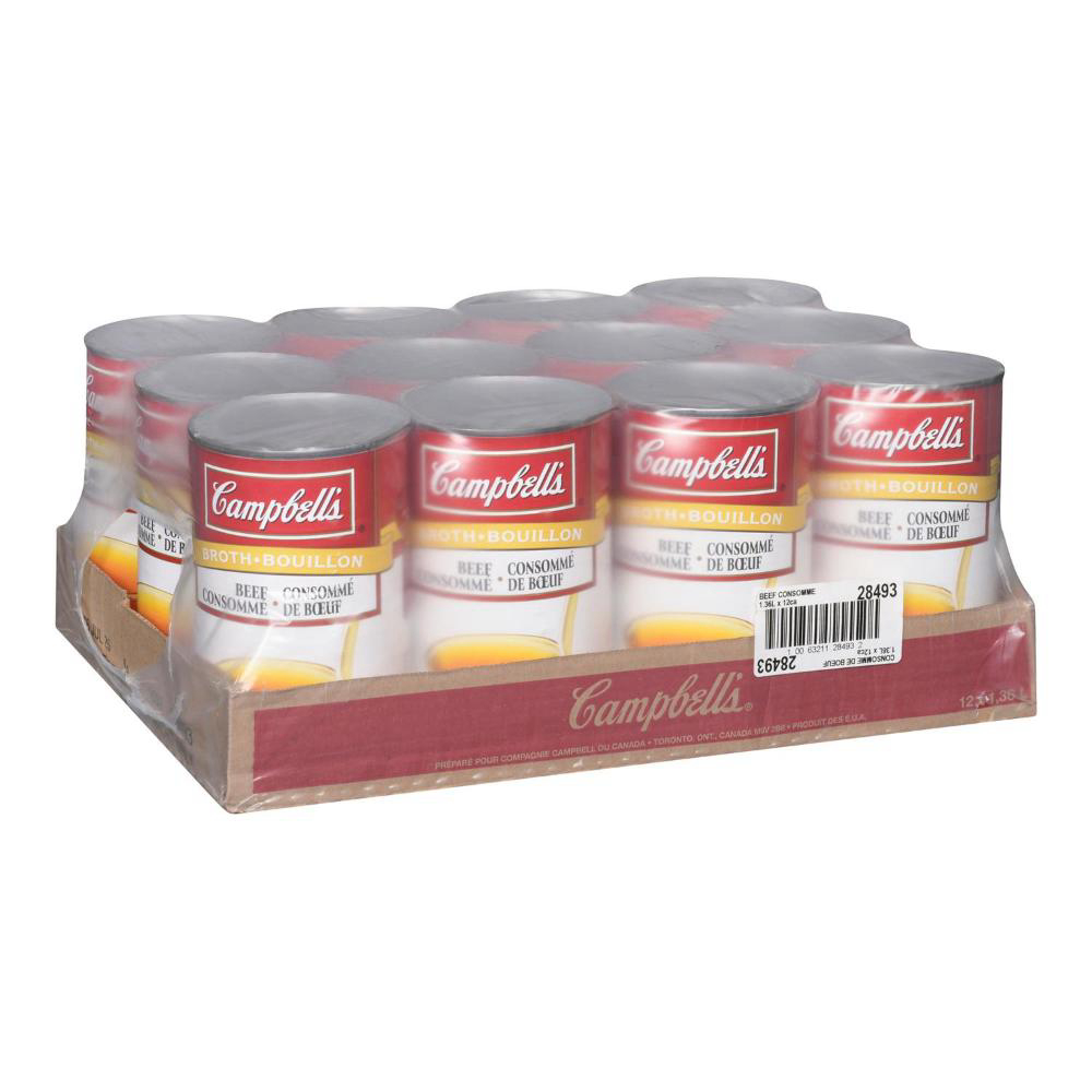 Campbell's Classic Beef Consommé Broth, 1.36 L -- 12 Per Case