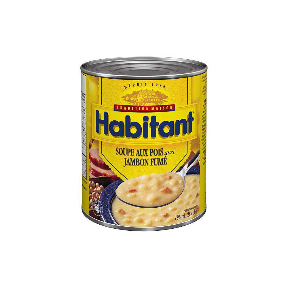 Habitant Pea Soup With Smoked Ham, 796 Ml -- 24 Per Case