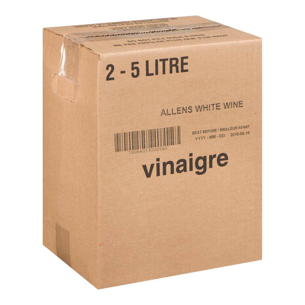 Allen's Original White Wine Vinegar, 5 L -- 2 Per Case