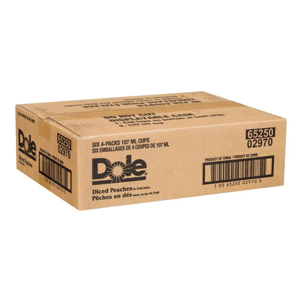 Dole Diced Peaches In Fruit Juice, 107 Ml -- 24 Per Case