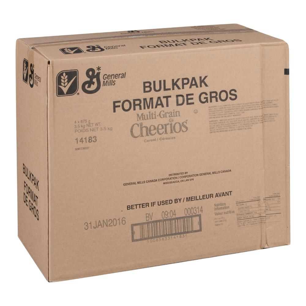 Cheerios Multigrain Cereal, 875 G -- 4 Per Case