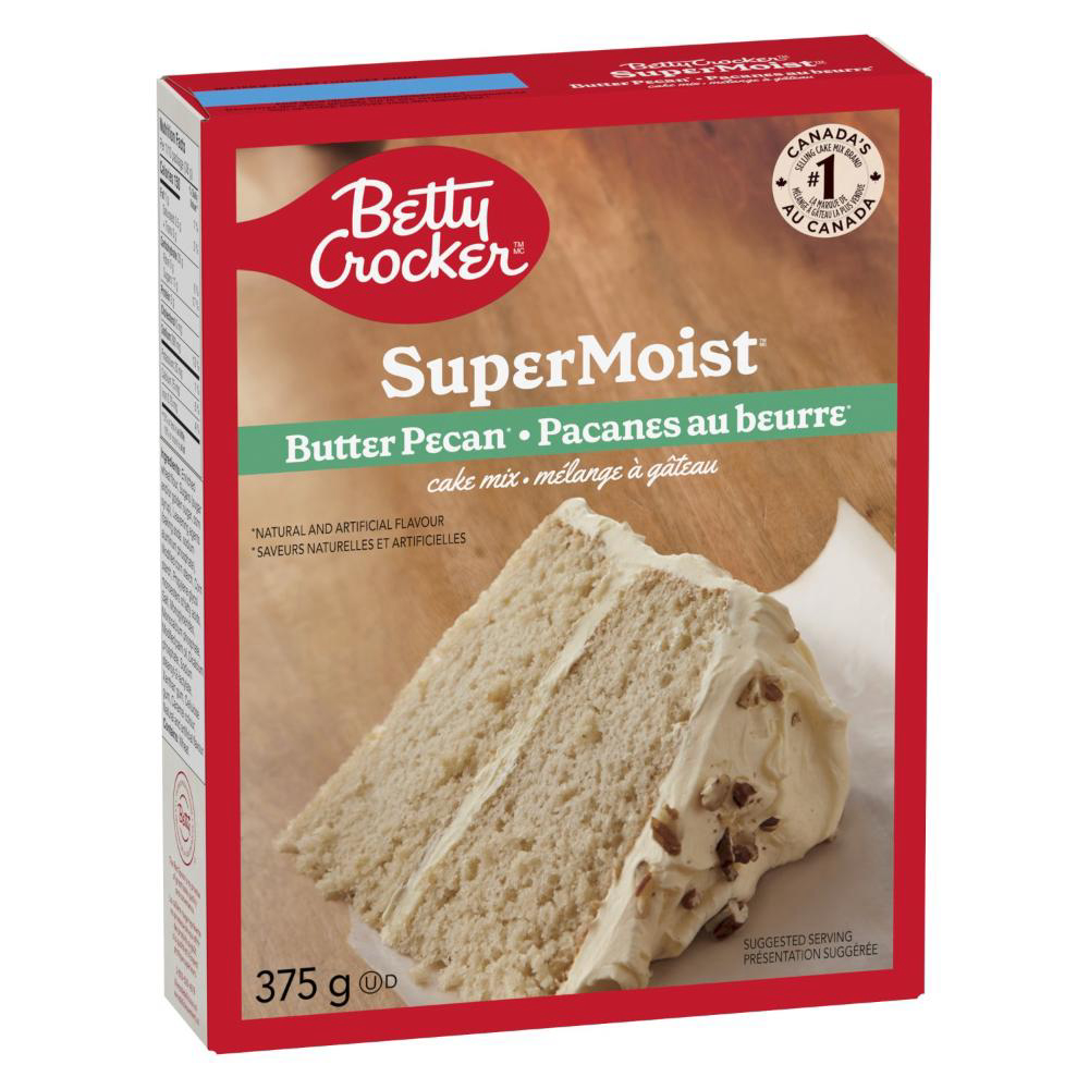 Betty Crocker Mélange À Gâteau Aux Pacanes Au Beurre Super Moelleux, 375 G -- 12 Par Boîte