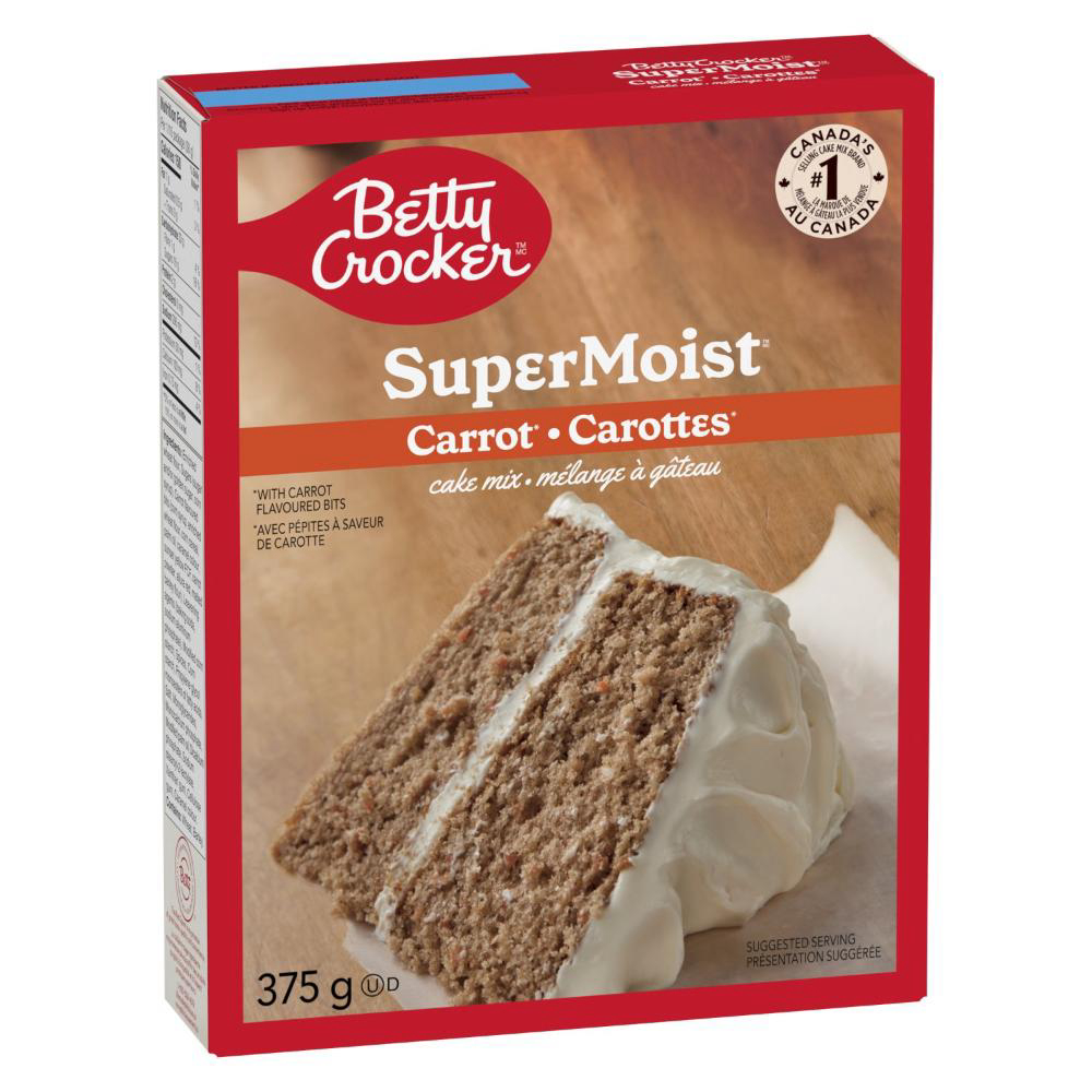 Betty Crocker Mélange Pour Gâteau Aux Carottes Super Moelleux, 375 G -- 12 Par Boîte