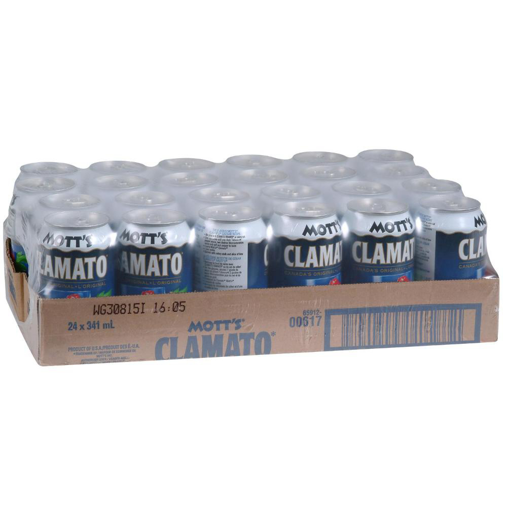 Clamato Original Tomato Clam Juice Cocktail, 341 Ml -- 24 Per Case