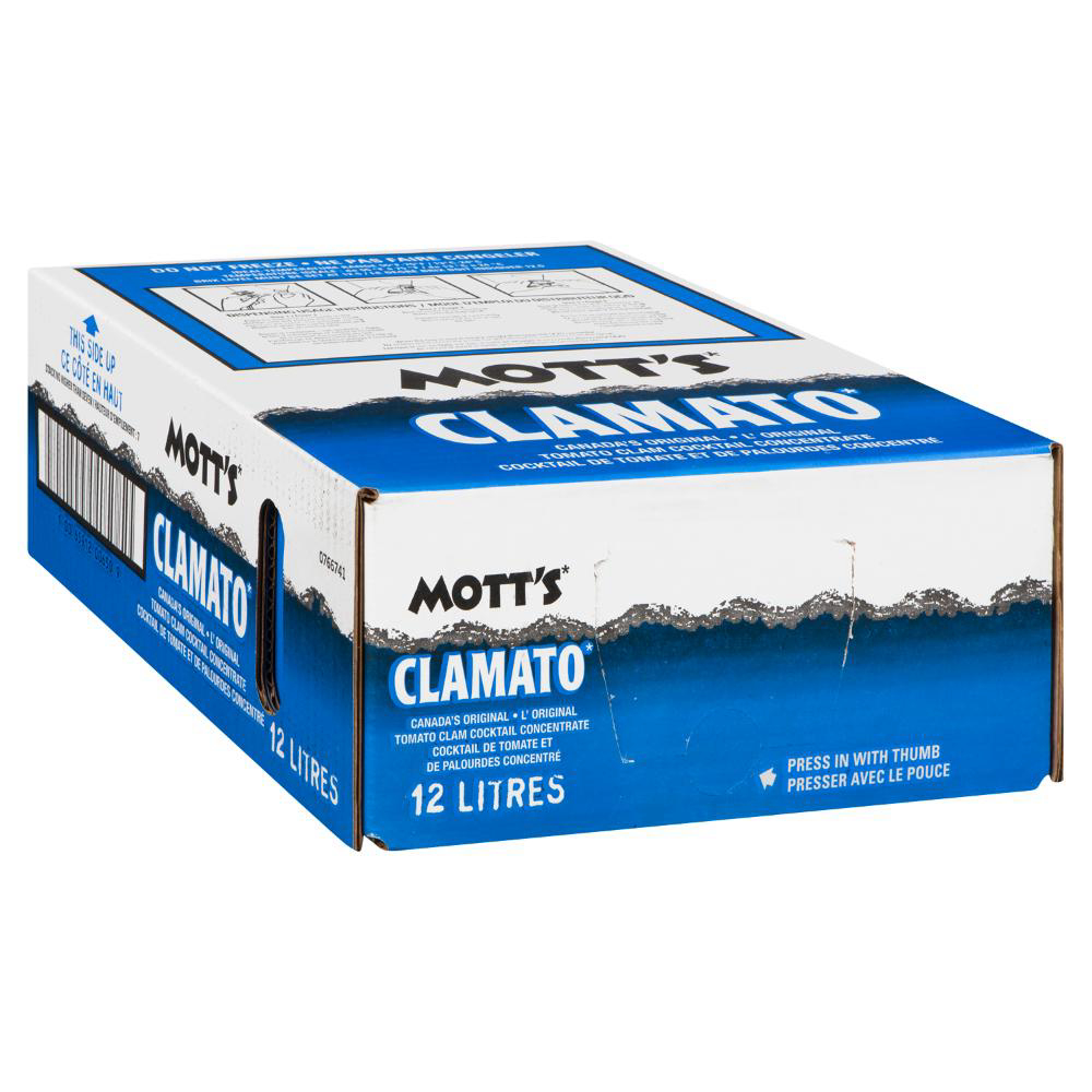 Clamato Cocktail De Jus Concentré De Tomate Et De Palourde Original, 12 L