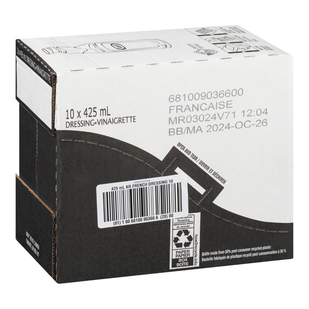 Kraft French Dressing, 425 Ml -- 10 Per Case