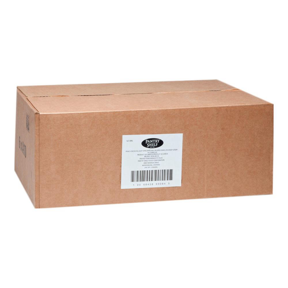 Pantry Shelf Diced Peach, 2.84 L -- 6 Per Case