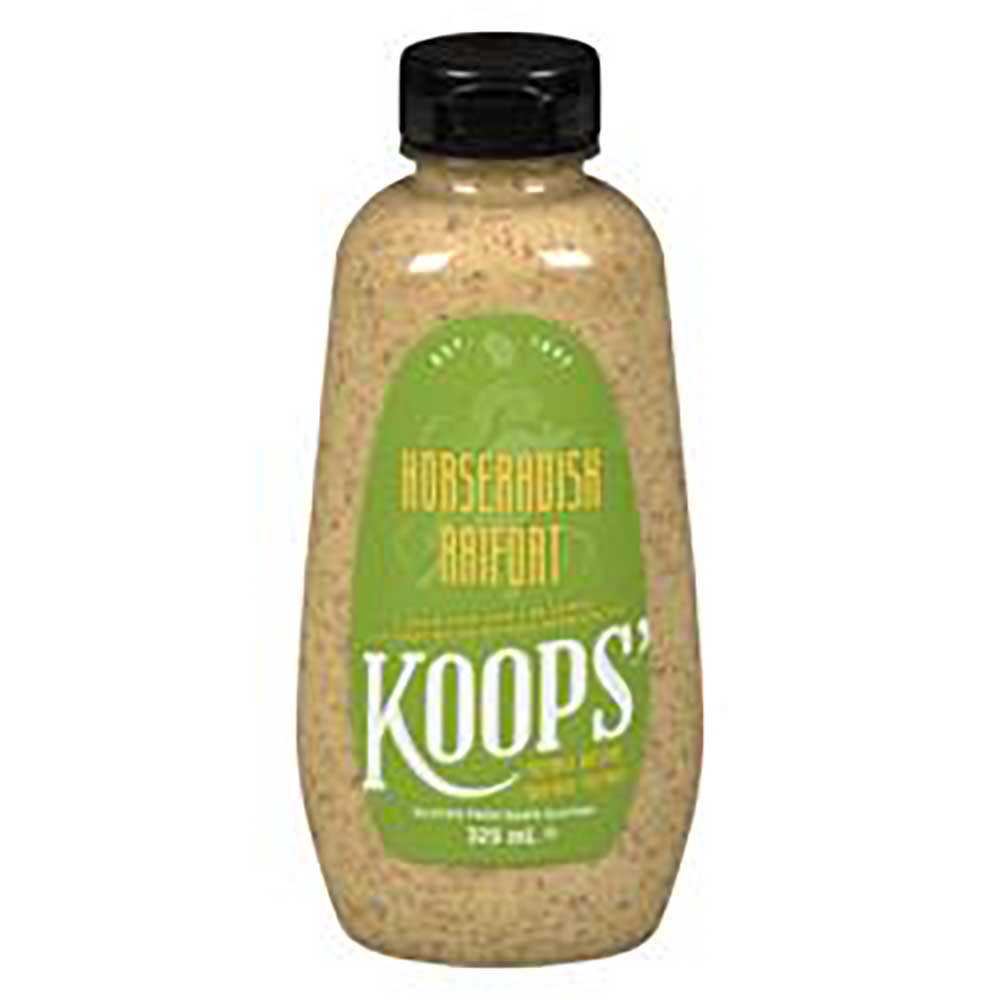 Koops' Moutarde Au Raifort, 325 Ml -- 12 Par Boîte
