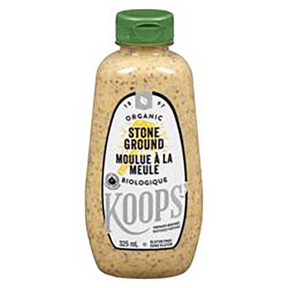 Koops' Moutarde Biologique Moulue Sur Pierre, 325 Ml -- 12 Par Boîte