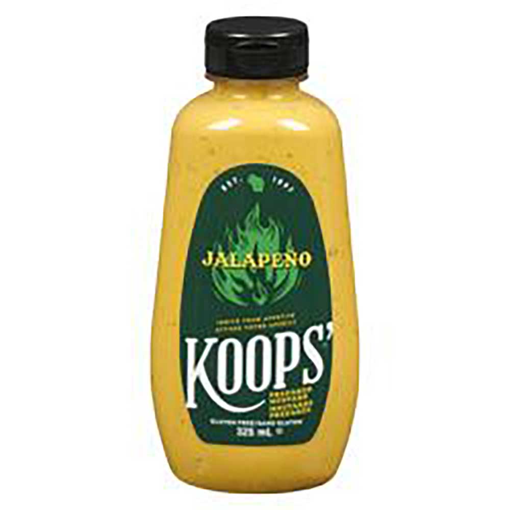 Koops' Moutarde Au Jalapeño Biologique, 325 Ml -- 12 Par Boîte