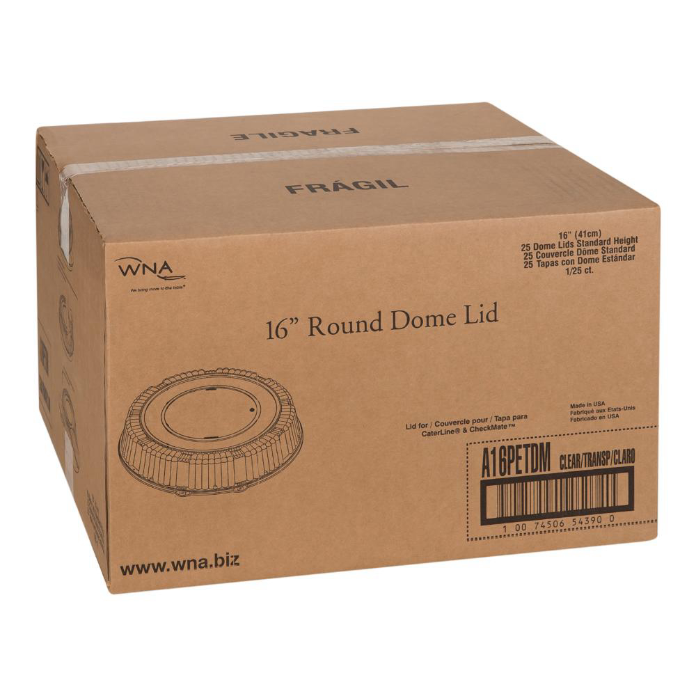 Polar Pak Caterline Pet Standard Round Dome Lid Only, 16 X 2.75 In -- 25 Per Case