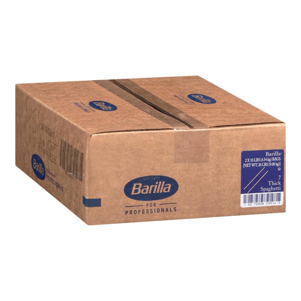 Barilla Number 7 Thick Spaghetti Pasta, 4.54 Kg -- 6 Per Case