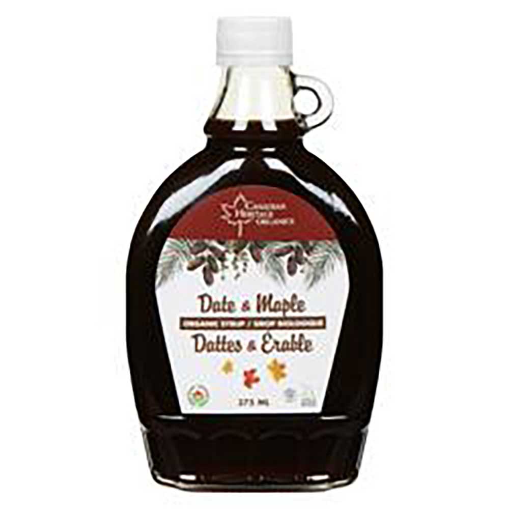 Canadian Heritage Organics Date And Maple Syrup, 375 Ml -- 12 Per Case