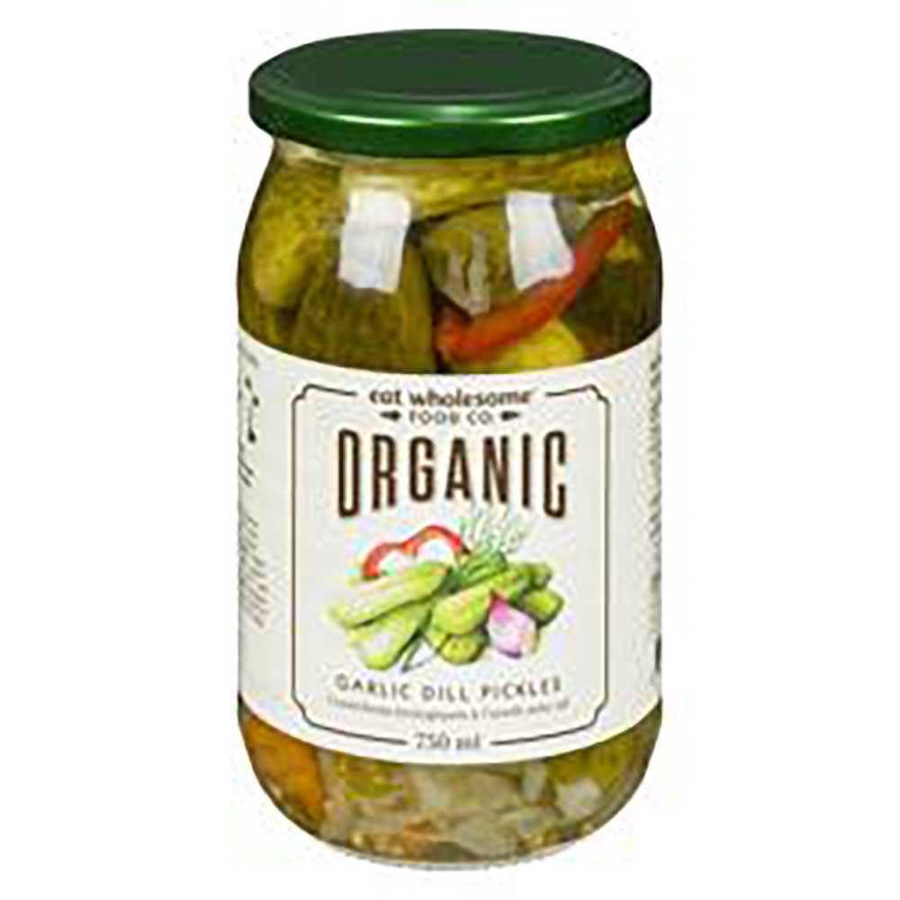 Eat Wholesome Organic Garlic Dill Pickles, 750 Ml -- 6 Per Case