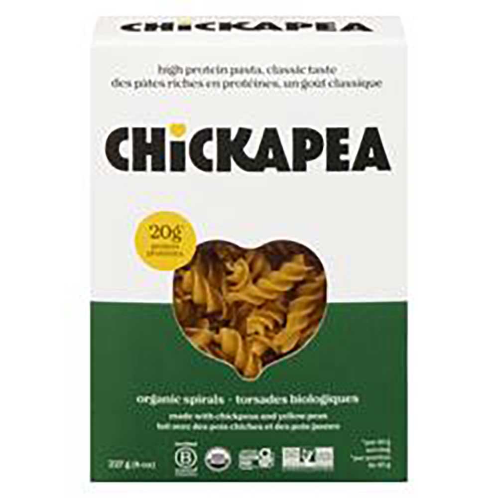 Chickapea Organic Spirals Chickapea Pasta, 227 G -- 6 Per Case
