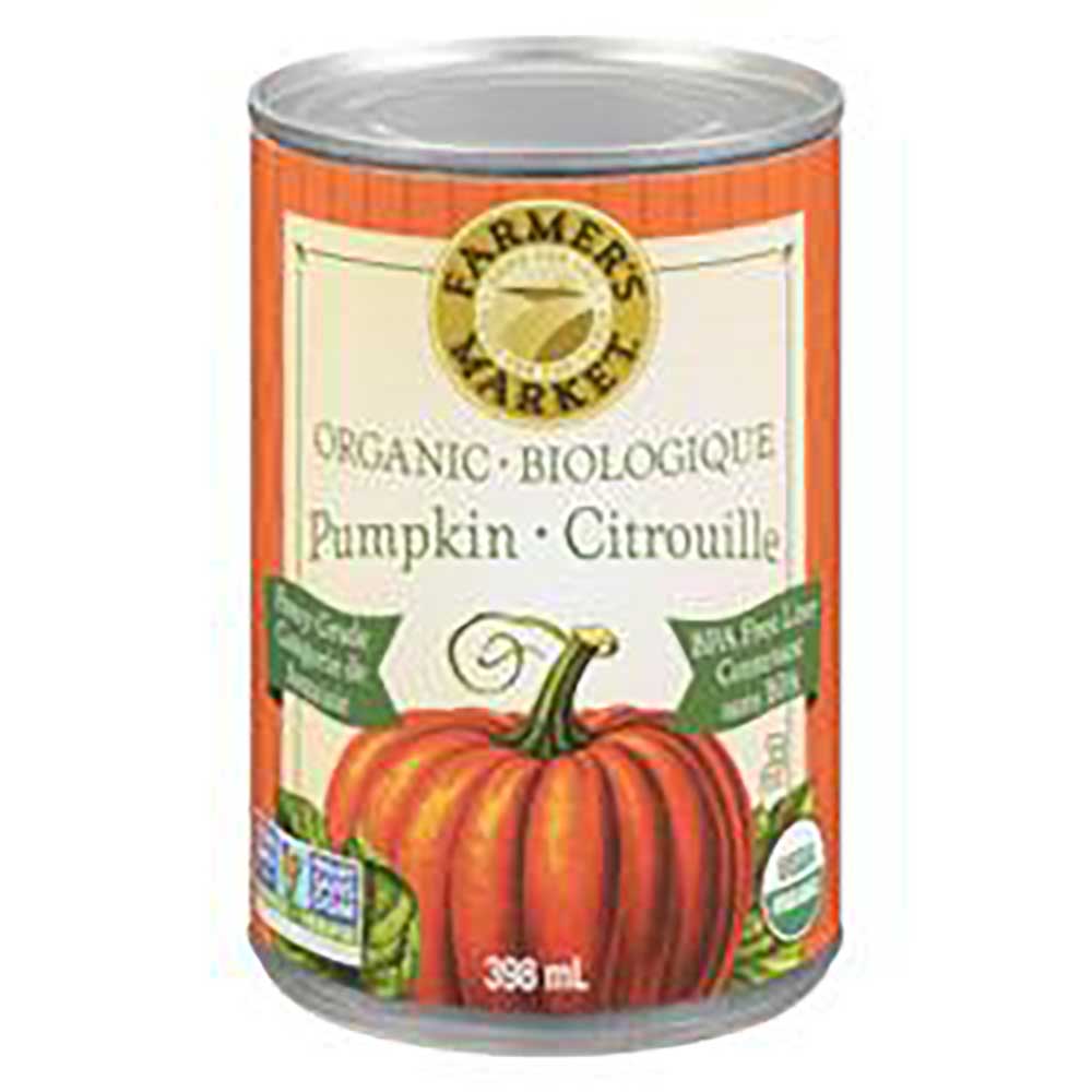 Farmer's Market Purée De Citrouille Biologique, 398 Ml -- 12 Par Boîte