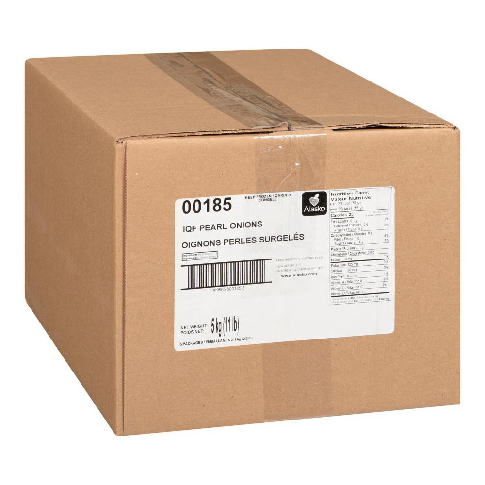 Alasko Iqf Pearl Onions, 1 Kg -- 5 Per Case