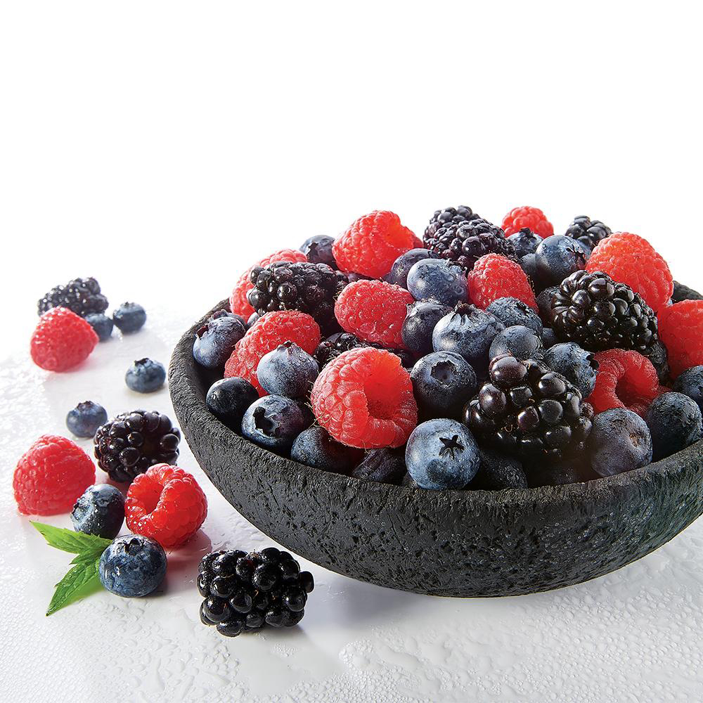 Alasko Iqf 3 Berry Mix - Blackberry Raspberry Blueberry, 1 Kg -- 5 Per Case