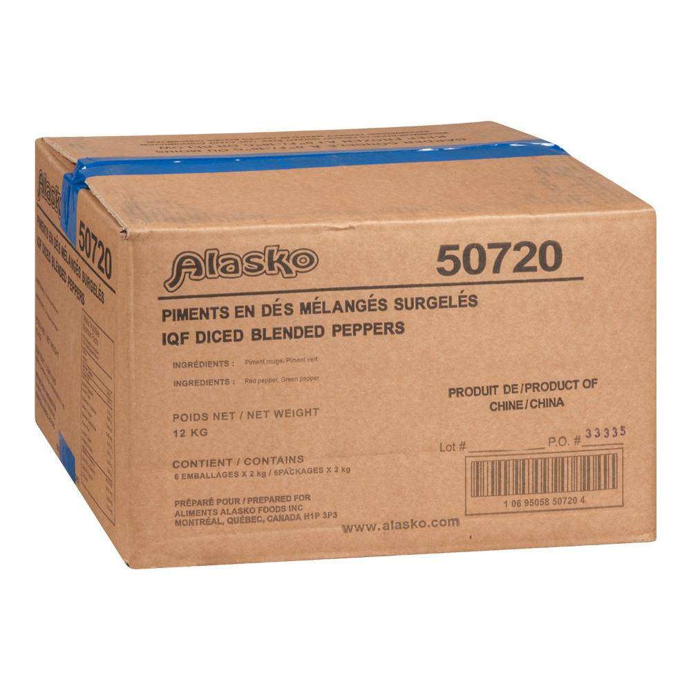 Alasko Diced Red And Green Peppers, 2 Kg -- 6 Per Case