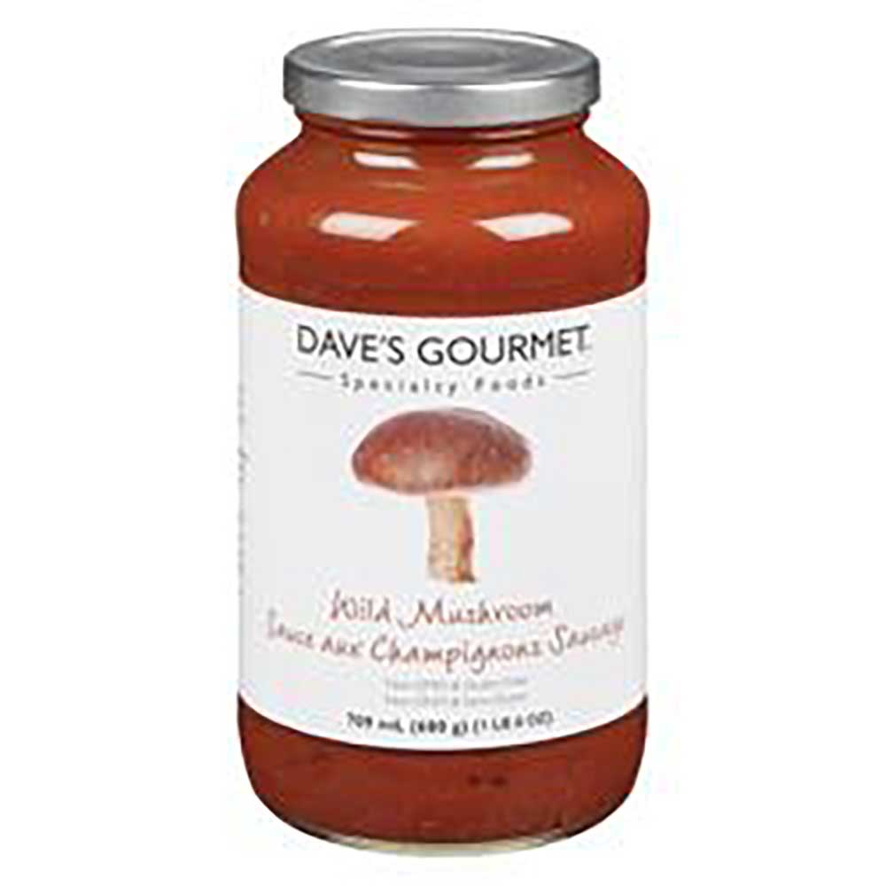 Dave's Gourmet Sauce Pour Pâtes Aux Champignons Sauvages, 709 Ml -- 6 Par Boîte