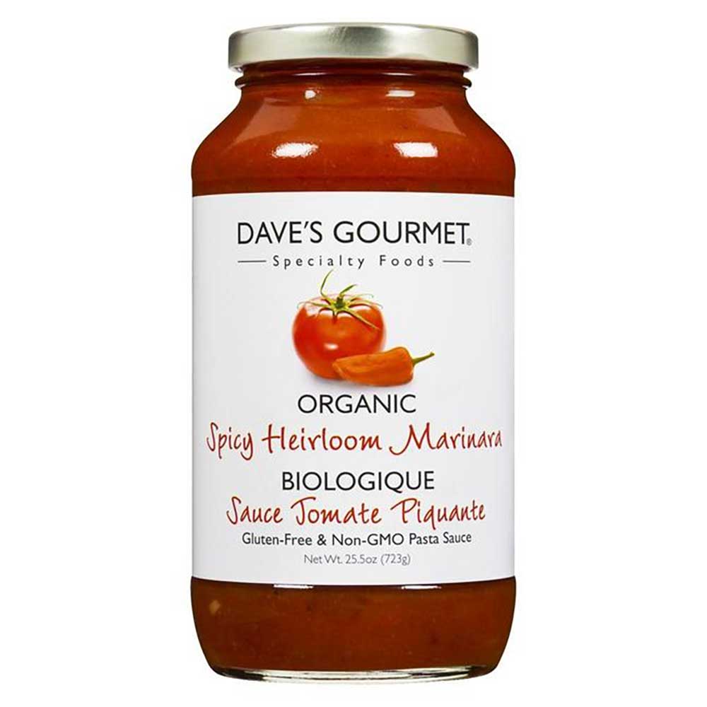 Dave's Gourmet Organic Spicy Heritage Red Pasta Sauce, 709 Ml -- 6 Per Case