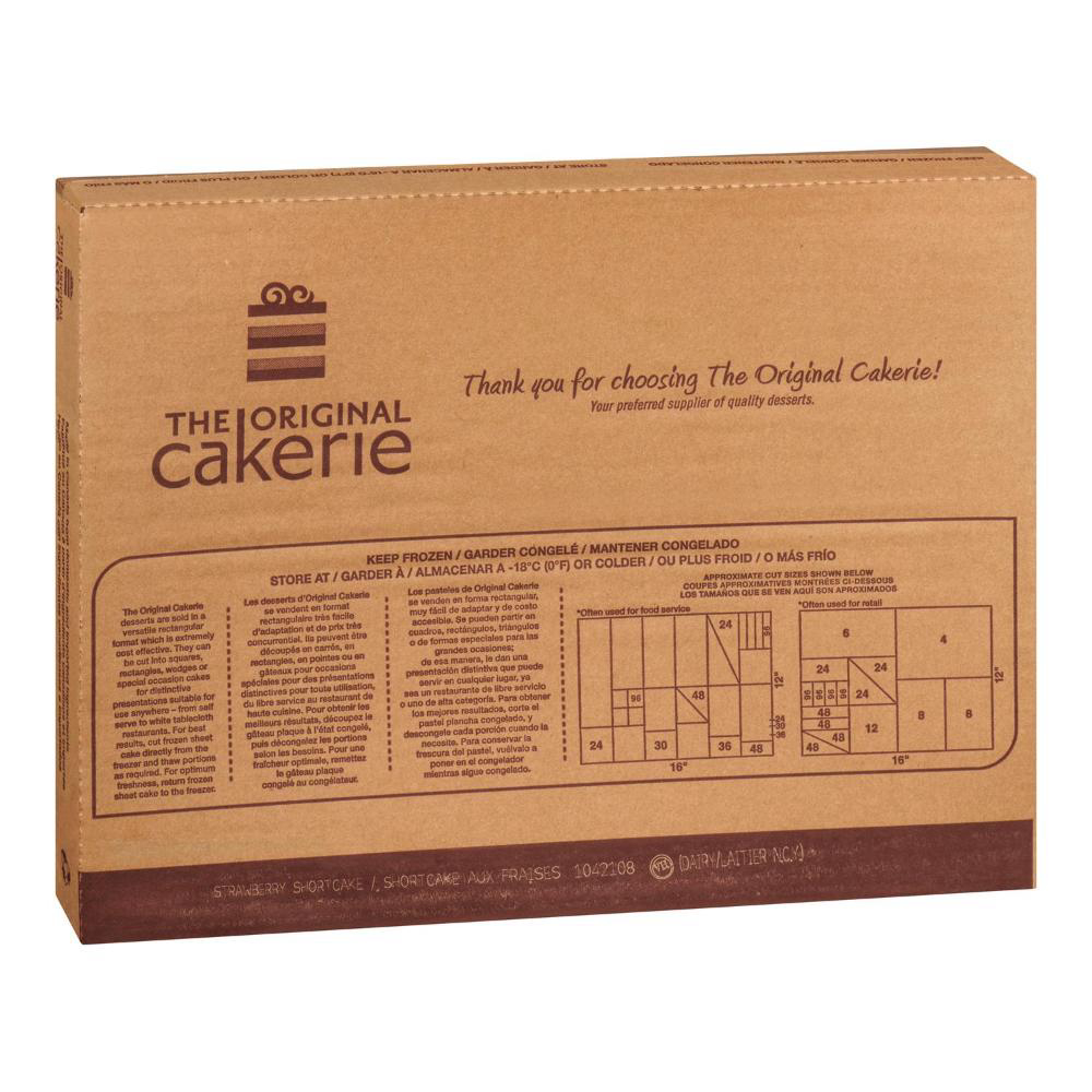 CAKE SLAB SHORTCAKE STRAWBERRY | FoodServiceDirect.ca