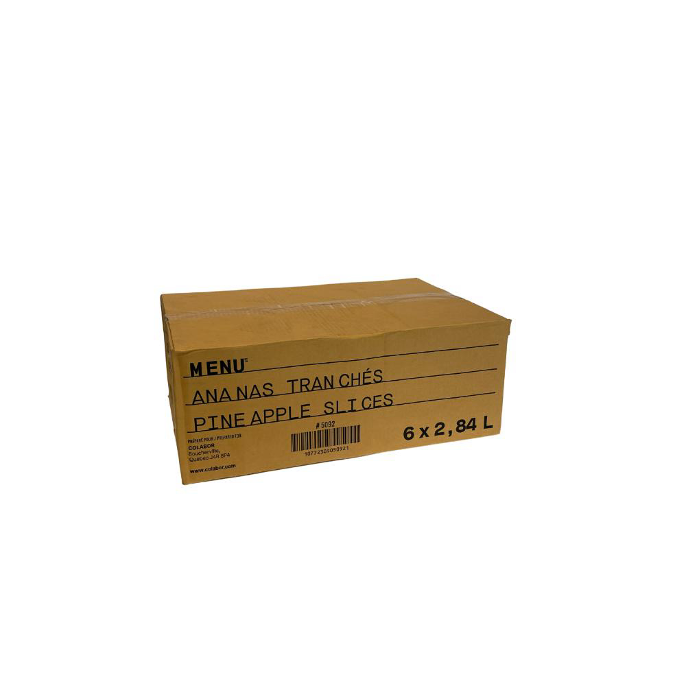 Menu Pineapple Slices In Pineapple Juice, 2.84 L -- 6 Per Case